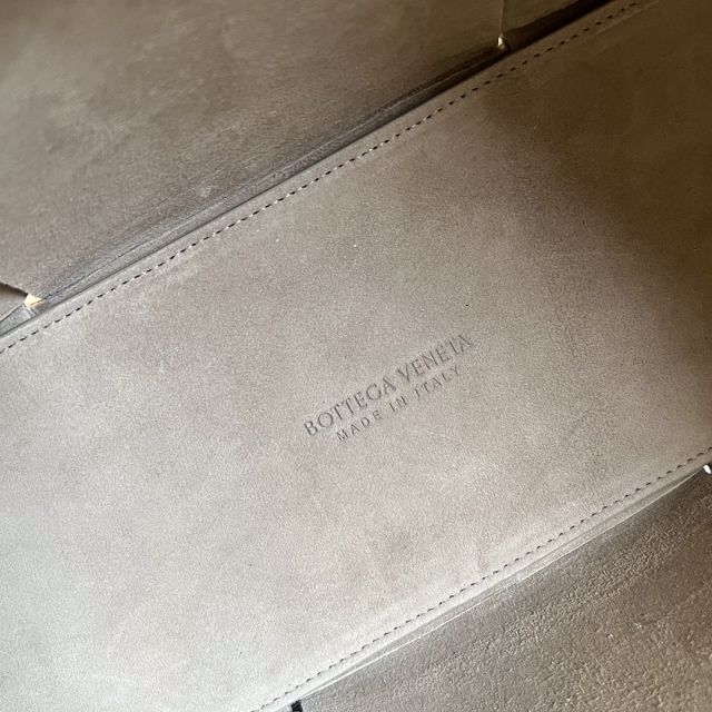 BV original grained calfskin medium arco tote bag 609175 taupe