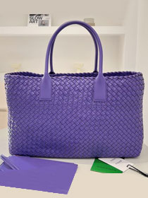 BV original lambskin large cabat tote bag 608811 purple