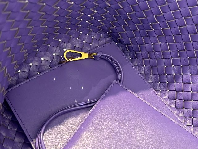 BV original lambskin large cabat tote bag 608811 purple