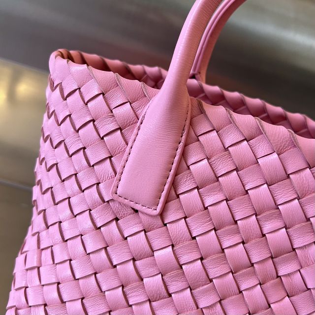 BV original lambskin mini cabat tote bag 709464 pink