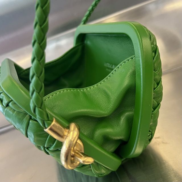 BV original calfskin knot on strap 717623 green
