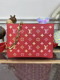 2023 Louis vuitton original lambskin coussin pm bag M22397 red