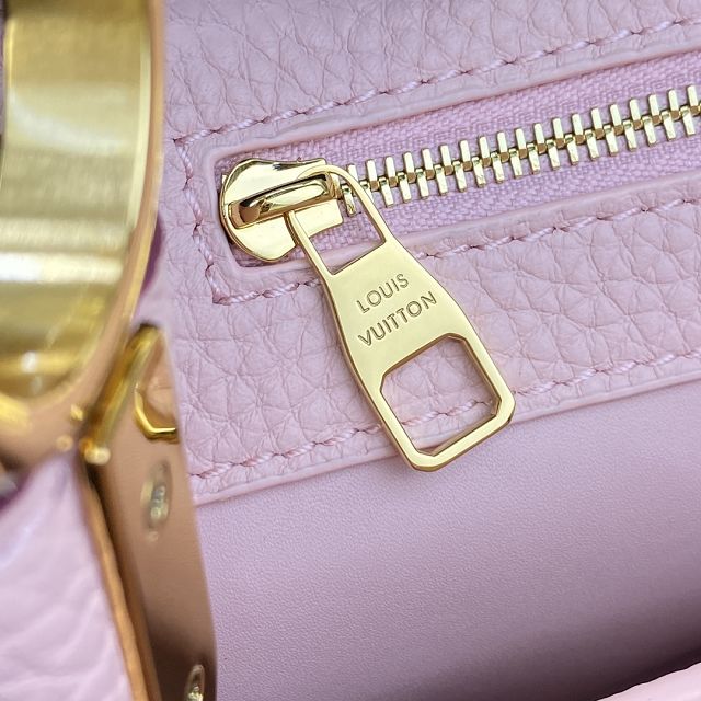 Louis vuitton original calfskin capucines mm handbag N82018 purple
