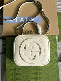 2023 GG original calfskin blondie mini shoulder bag 744434 white