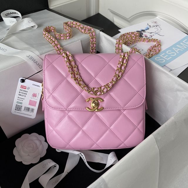 CC original lambskin mini backpack AS3884 pink