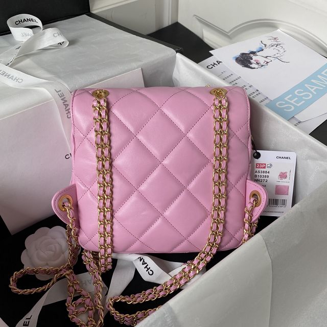 CC original lambskin mini backpack AS3884 pink