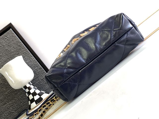 CC original calfskin 22 mini handbag AS3980 navy blue