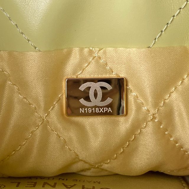 CC original calfskin 22 mini handbag AS3980 yellow