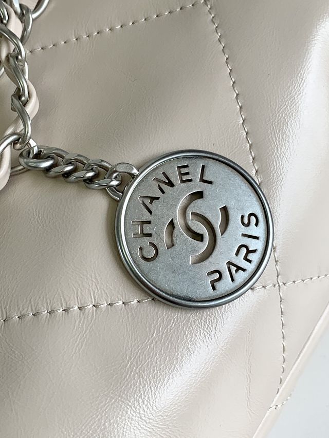2023 CC original calfskin 22 small handbag AS3260 beige