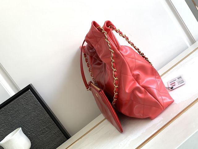 2023 CC original calfskin 22 small handbag AS3260 red