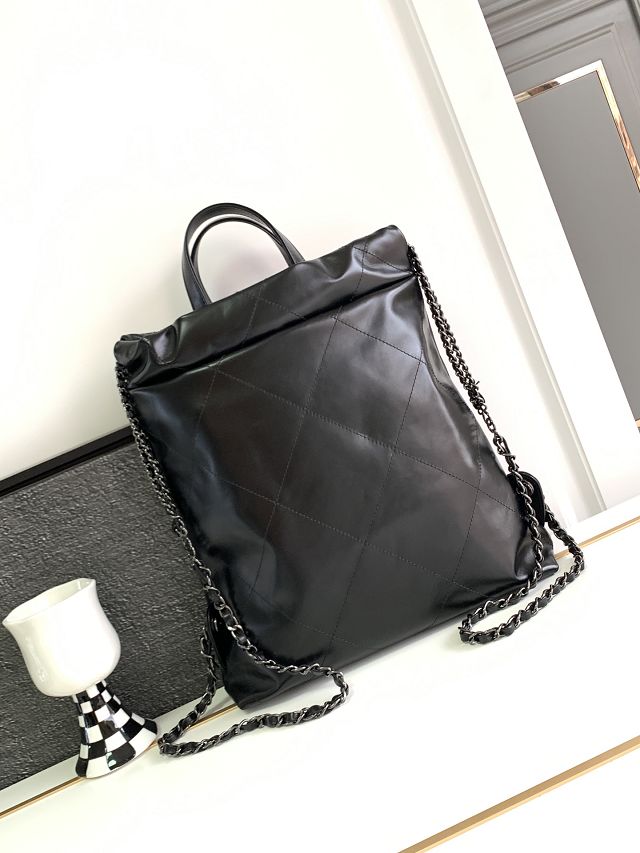 2023 CC original calfskin small 22 backpack AS3859 allblack