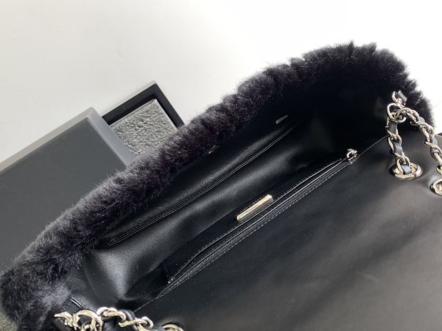 CC original sequins flap bag AS3965 black