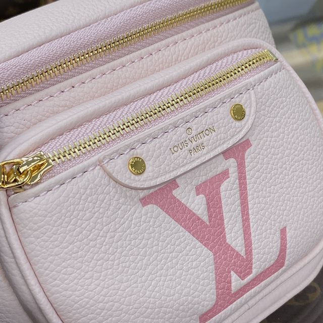 Louis vuitton original calfskin mini bumbag M82347 pink