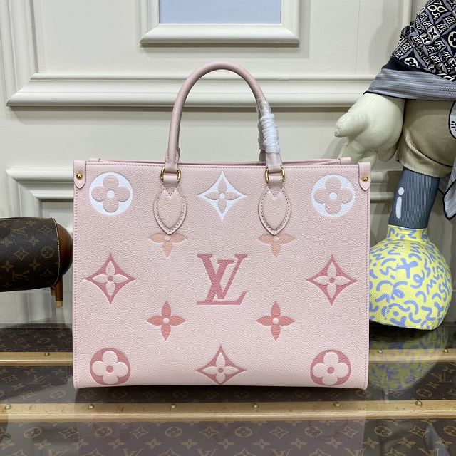 2023 Louis vuitton original calfskin onthego mm M46542 pink