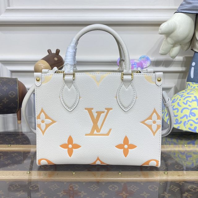 2023 Louis vuitton original calfskin onthego pm M46513 white