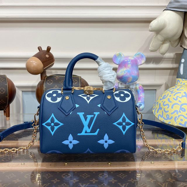 2023 Louis vuitton original calfskin speedy 20 M46517 blue