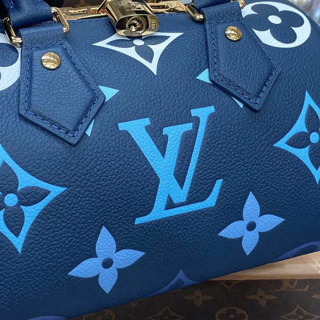 2023 Louis vuitton original calfskin speedy 20 M46517 blue