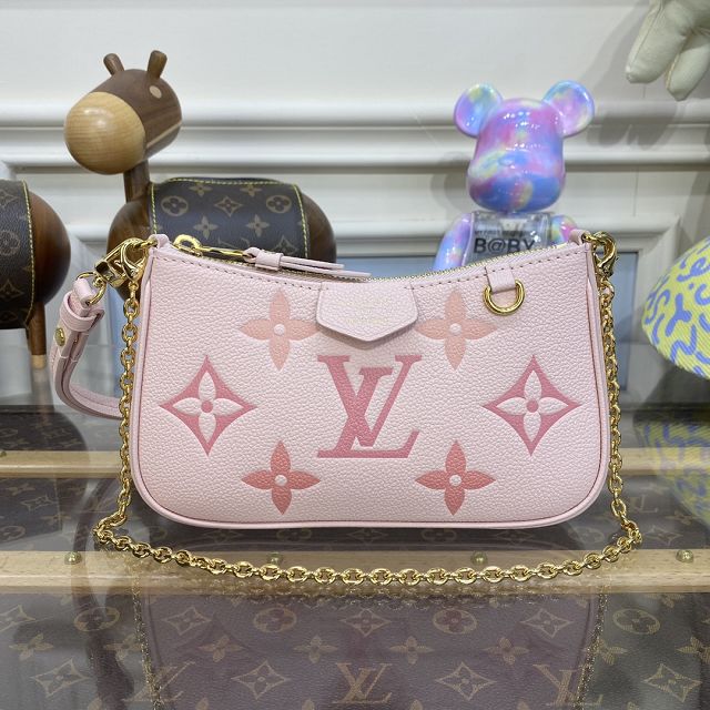 Louis vuitton original calfskin easy pouch M82346 pink