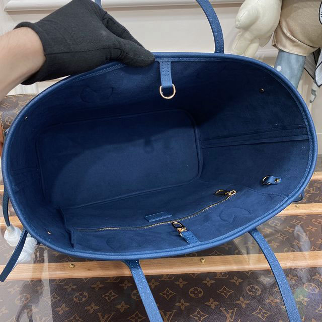 2023 Louis vuitton original calfskin neverfull mm M46514 blue