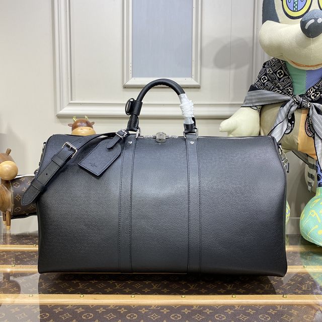 Louis vuitton original taiga leather keepall 50 m33400 black