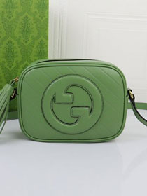 2023 GG original calfskin blondie small shoulder bag 742360 green