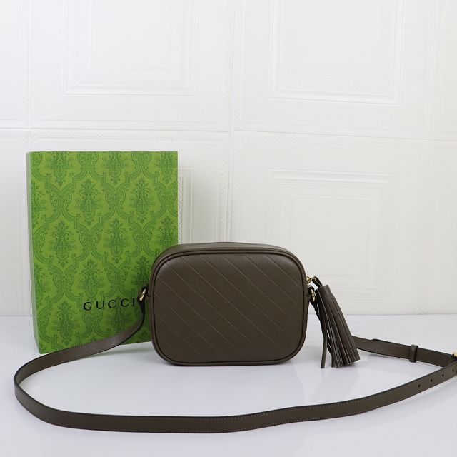 2023 GG original calfskin blondie small shoulder bag 742360 green