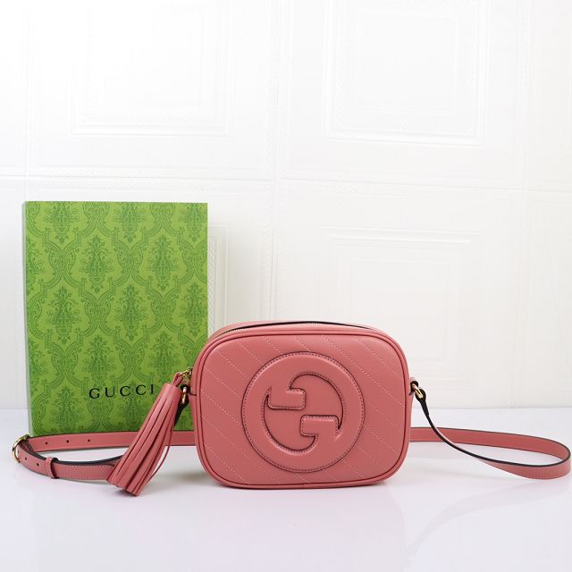 2023 GG original calfskin blondie small shoulder bag 742360 pink