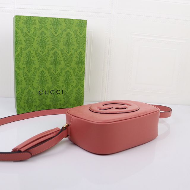 2023 GG original calfskin blondie small shoulder bag 742360 pink