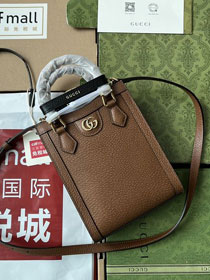 2023 GG original calfskin mini tote bag 739079 brown