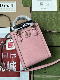 2023 GG original calfskin mini tote bag 739079 pink