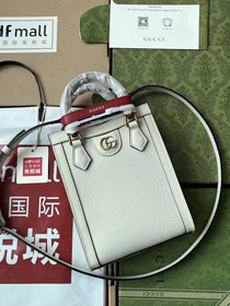 2023 GG original calfskin mini tote bag 739079 white