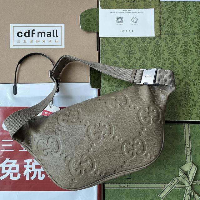 GG original calfskin belt bag 645093 grey