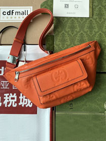 GG original calfskin belt bag 645093 orange