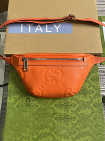 GG original calfskin small belt bag 658582 orange