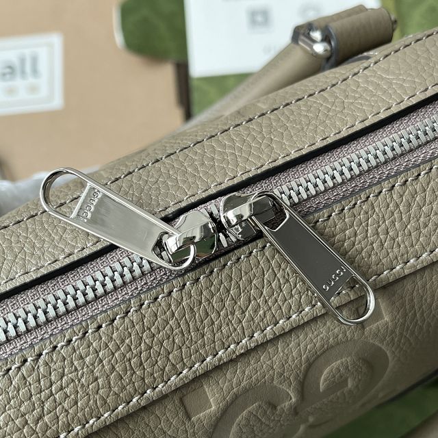 GG original calfskin briefcase 658573 grey