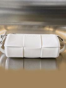 BV original calfskin small canette bag 741561 white