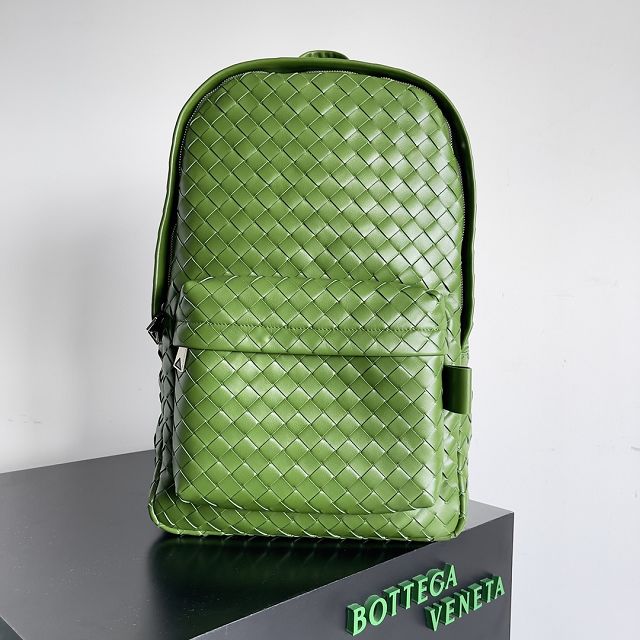 BV original calfskin intrecciato backpack 730728 green