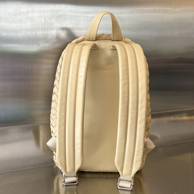 BV original calfskin intrecciato backpack 730728 porridge