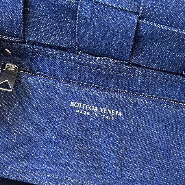 BV original denim cassette crossbody bag 744020 blue