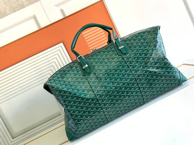 Goyard original canvas&calfskin boeing travel 55 bag GY0031 green