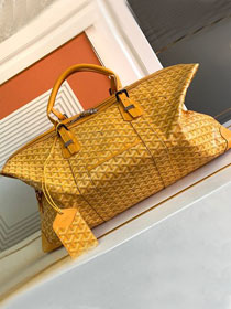 Goyard original canvas&calfskin boeing travel 55 bag GY0031 yellow