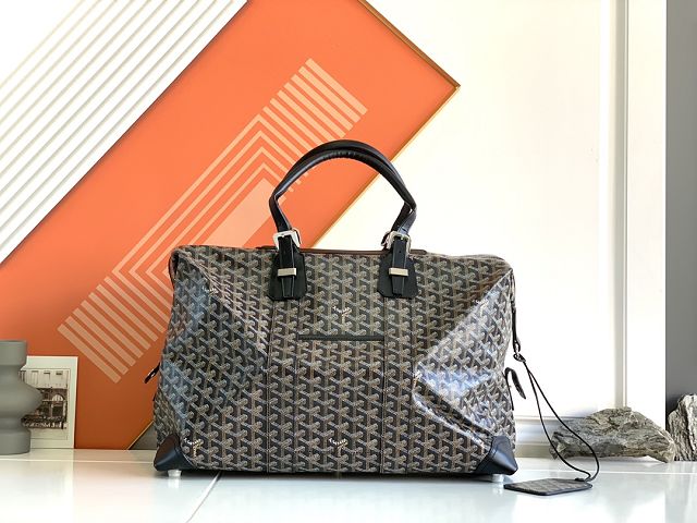 Goyard original canvas&calfskin bowling 45 bag GY0032 black