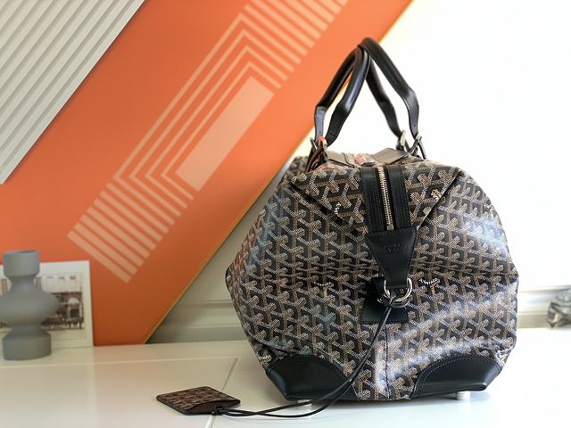 Goyard original canvas&calfskin bowling 45 bag GY0032 black