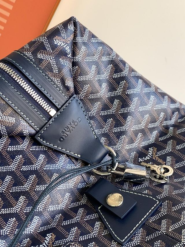 Goyard original canvas&calfskin bowling 45 bag GY0032 dark blue