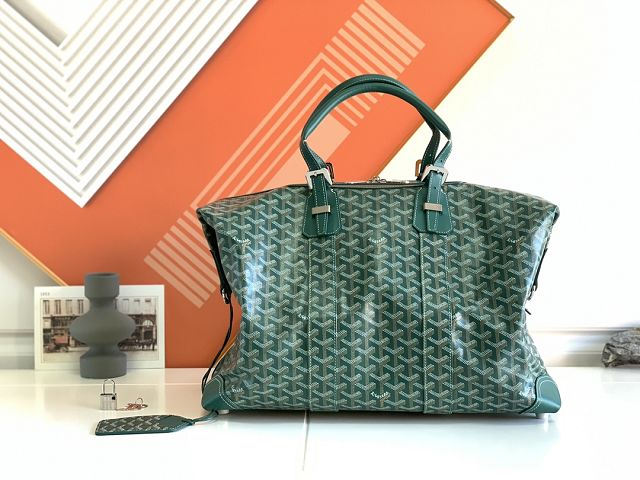 Goyard original canvas&calfskin bowling 45 bag GY0032 green