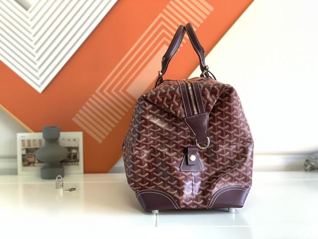 Goyard original canvas&calfskin bowling 45 bag GY0032 wine