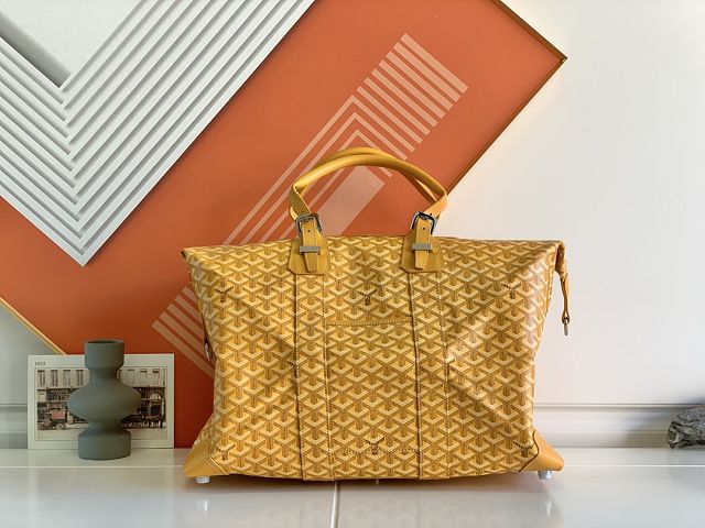 Goyard original canvas&calfskin bowling 45 bag GY0032 yellow