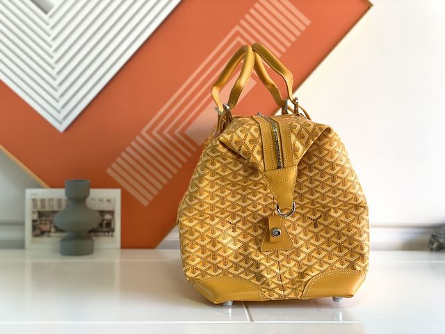 Goyard original canvas&calfskin bowling 45 bag GY0032 yellow