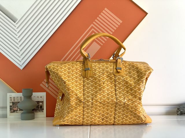 Goyard original canvas&calfskin bowling 45 bag GY0032 yellow