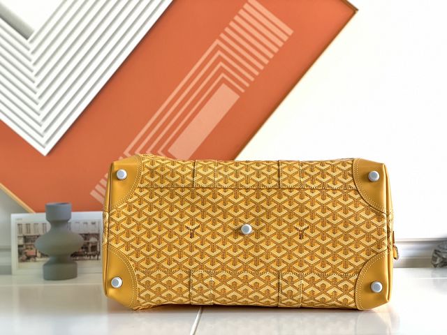 Goyard original canvas&calfskin bowling 45 bag GY0032 yellow